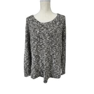 "EILEEN FISCHER"Linen/Cotton Sweater,Marled,Chunky,Quiet Luxury, WorkWear,Office